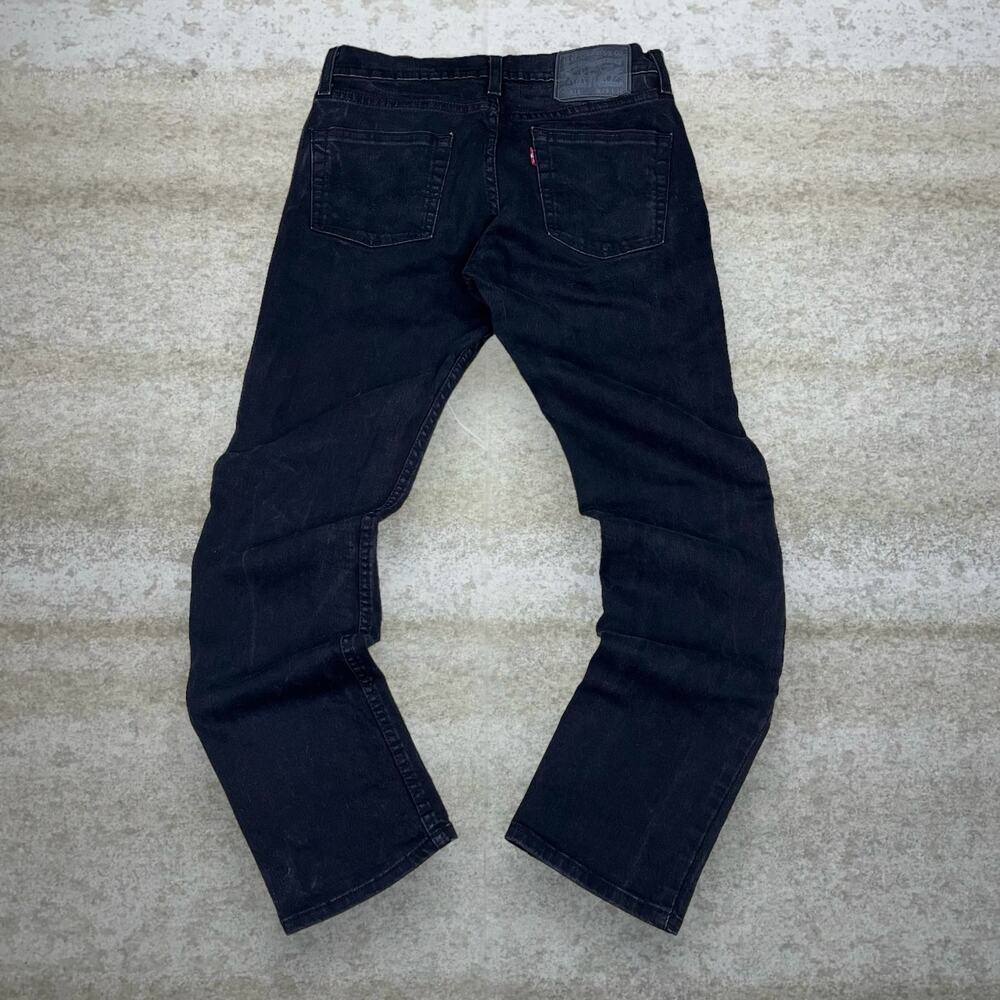 Vintage Y2K Levis Jeans 511 29x30 Slim Fit Black Wash Denim Red Tab Subtle Logo